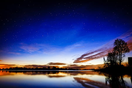 reflection of trees on water thumbnail