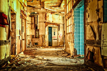 dirty pathway between buildings thumbnail