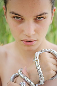 woman's fierce face photography thumbnail