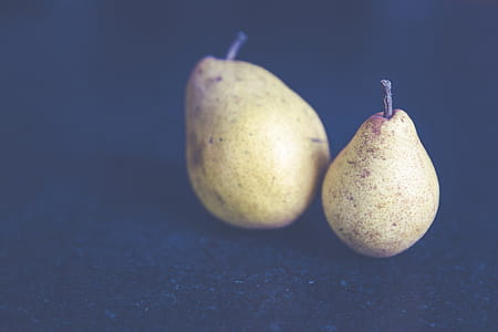 Tilt Shift Photo of Two Pears thumbnail