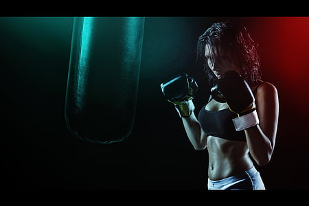 woman wearing a black gloves thumbnail