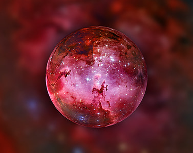 selective focus photography of red ball decor thumbnail