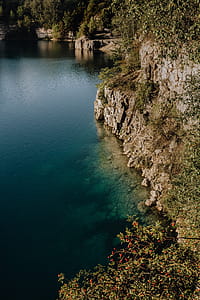 Zakrzówek reservoir, the old limestone quarry flooded with water thumbnail