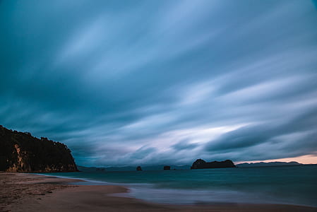long exposure photo of sea shore thumbnail