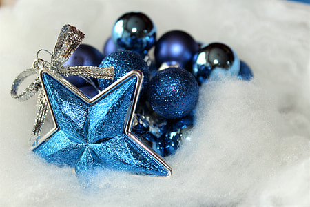 selective focus photography of blue star jewelry thumbnail