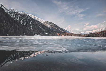 body of water covered in ice thumbnail