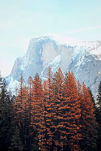 mountains with snow during daytime thumbnail