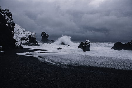 beach wave with snow thumbnail