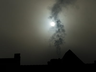 silhouette photo of house during night time thumbnail