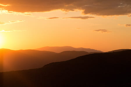 Silhouette of Mountains during Daytime thumbnail