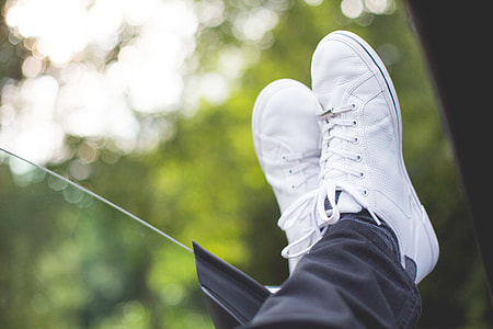 Chilling Out With White Sneakers On thumbnail