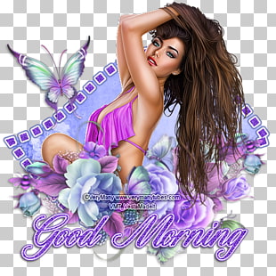 Lilac Purple Back Pain Black Hair Brown Hair Good Morning Png