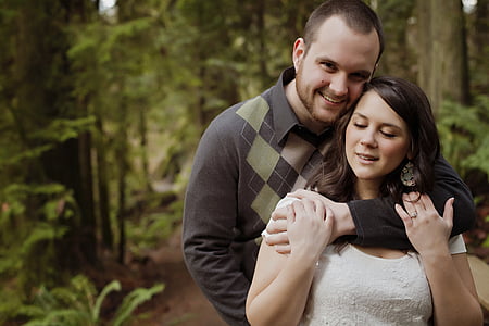 man and woman in forest thumbnail