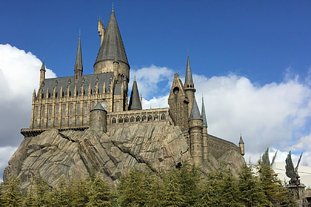 gray castle surrounded with green leafed tree at daytime thumbnail