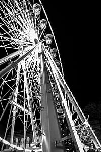Grayscale Photo of Ferris Wheel thumbnail
