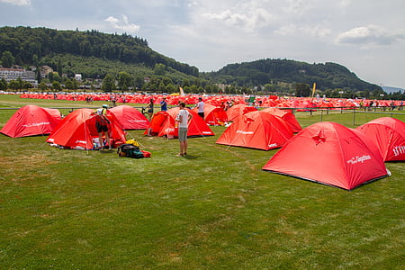 red dome tent lot thumbnail