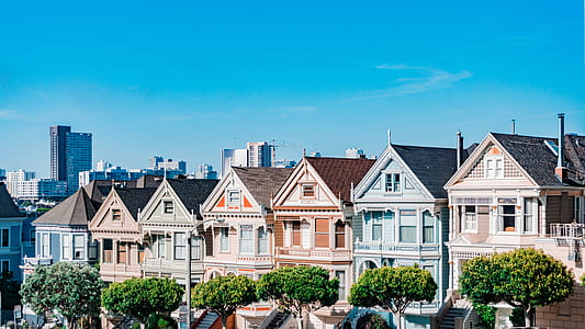 residential houses under blue sky thumbnail