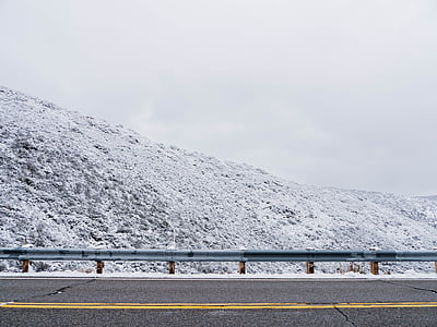 landscape photo of asphalt road in front of mountain alps thumbnail