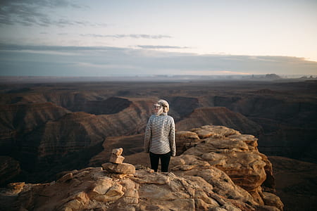 person standing on cliff thumbnail