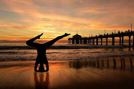 Headstand, Yoga On The Beach thumbnail