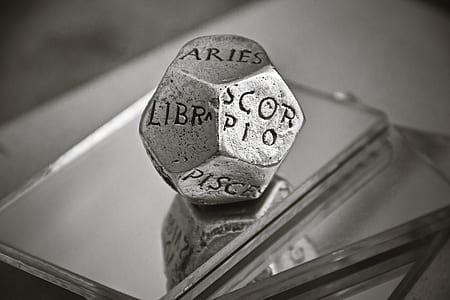 silver-colored zodiac sign decor on mirror card thumbnail