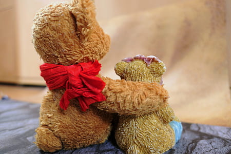 two brown bear figurines thumbnail