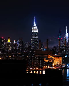 Empire State building during nighttime thumbnail