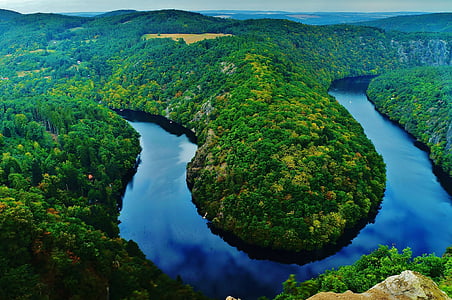 aerial photo of river thumbnail