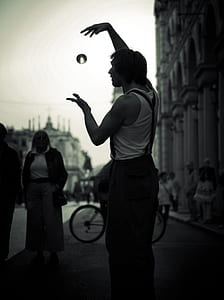 man playing ball on the raod thumbnail