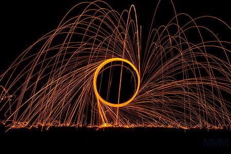 time lapse photograph of metal spark thumbnail