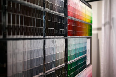 Wall with colour samples thumbnail