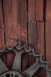 brown sprocket on brown wood surface thumbnail