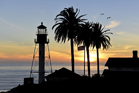 silhouette of lighthouse thumbnail