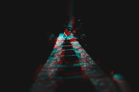 lights, night, dark, green thumbnail