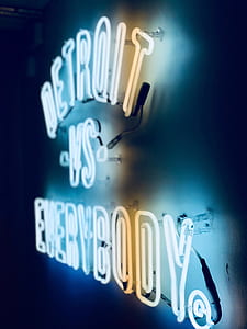 Detroit VS Everybody neon signage thumbnail