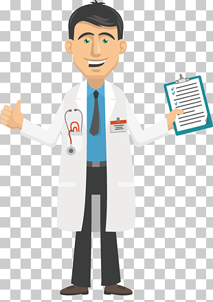 Cartoon Physician , Doctors, doctor holding clip board illustration PNG clipart