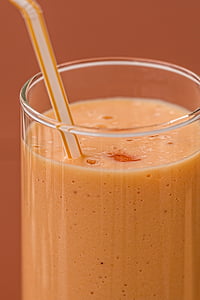closeup photo of orange smoothie thumbnail