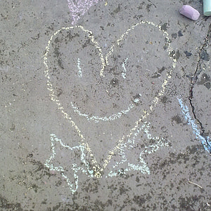 heart illustration on concrete surface thumbnail