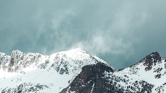 rocky mountain under white ky thumbnail