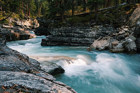 time-laps photography of water flowing on river thumbnail