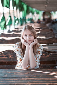 woman sitting on bench chair thumbnail