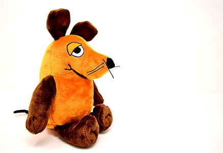 orange and brown rat plush toy thumbnail