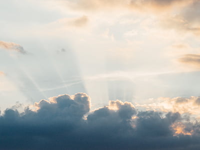 worm's eye view of light through clouds thumbnail
