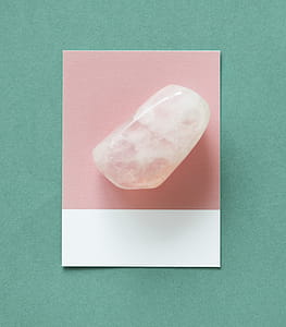 Quartz On Pink And White Paper thumbnail