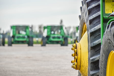 selective focus photo of tractor wheels thumbnail