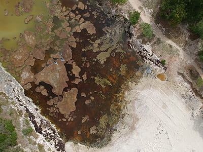 aerial photo of large body of water thumbnail