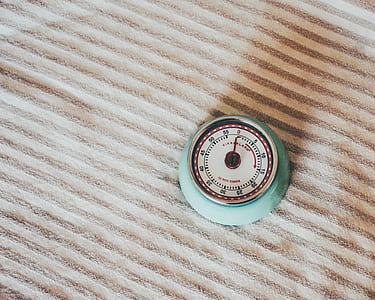 round blue timer on gray cloth thumbnail