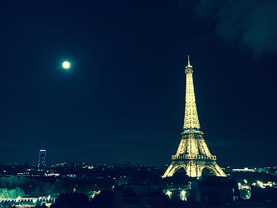 Eiffel Tower at night time thumbnail