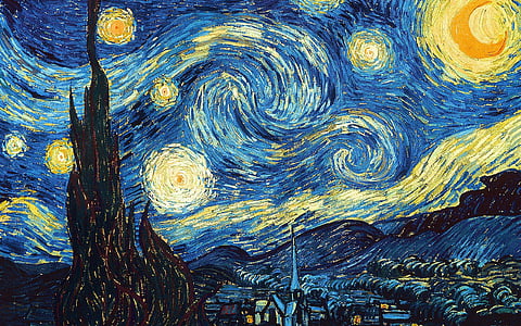 Starry night by Vincent Van Gogh thumbnail