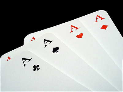 four ace playing cards thumbnail